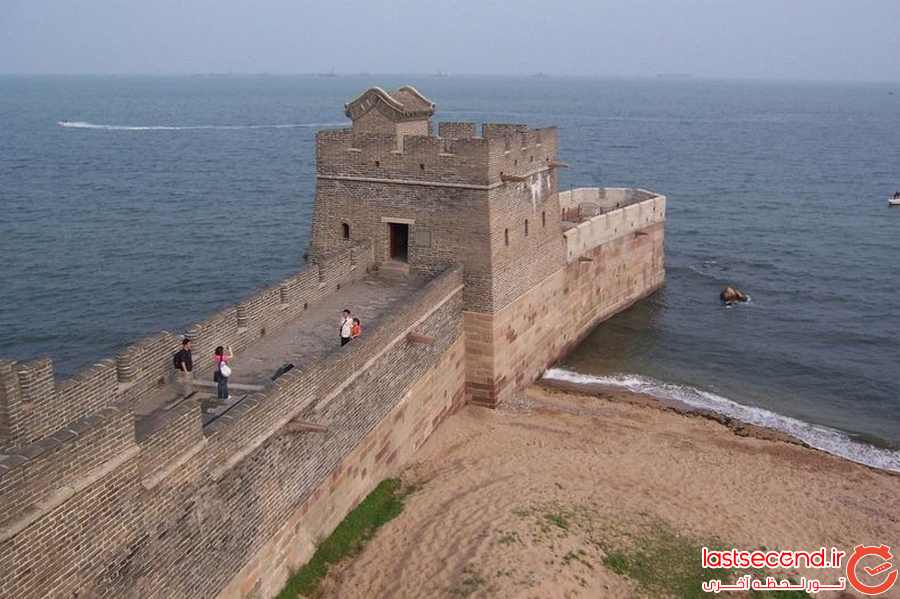 انتهای دیوار چین چه شکلی است؟  