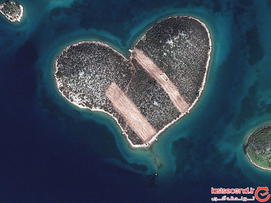 8 جزیره زیبا که به شکل قلب هستند 