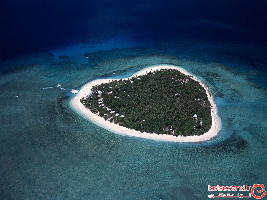 8 جزیره زیبا که به شکل قلب هستند 
