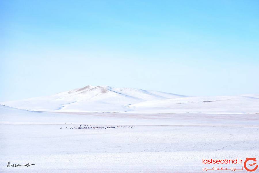 تصاویری زیبا از زمستان سرد ولی فوق العاده زیبا در مغولستان 1