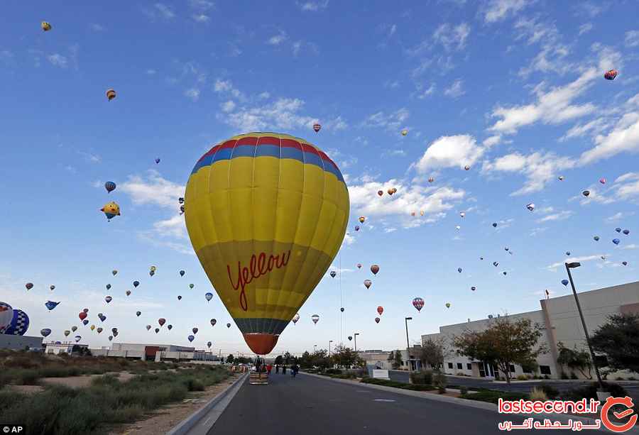  تصاویری زیبا از جشنواره بالن ها در نیو مکزیکو   