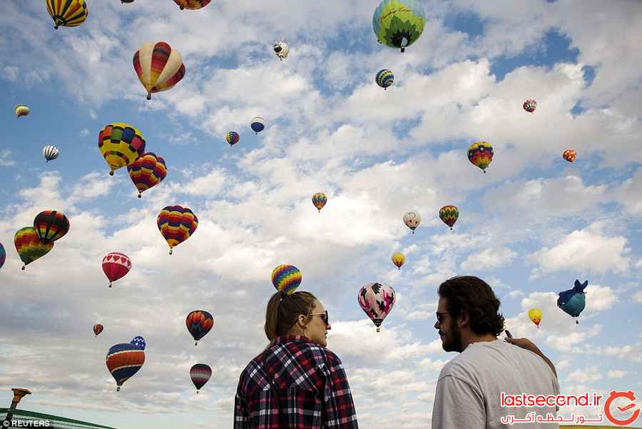  تصاویری زیبا از جشنواره بالن ها در نیو مکزیکو   