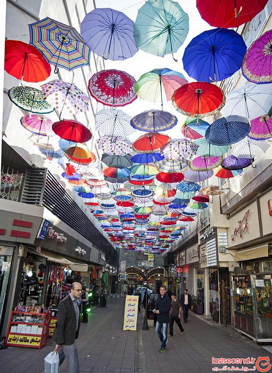 کوچه چتری، پاتوقی برای گرفتن عکس های یادگاری   