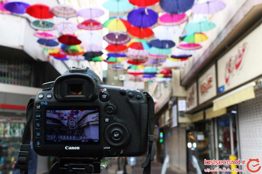 کوچه چتری، پاتوقی برای گرفتن عکس های یادگاری  