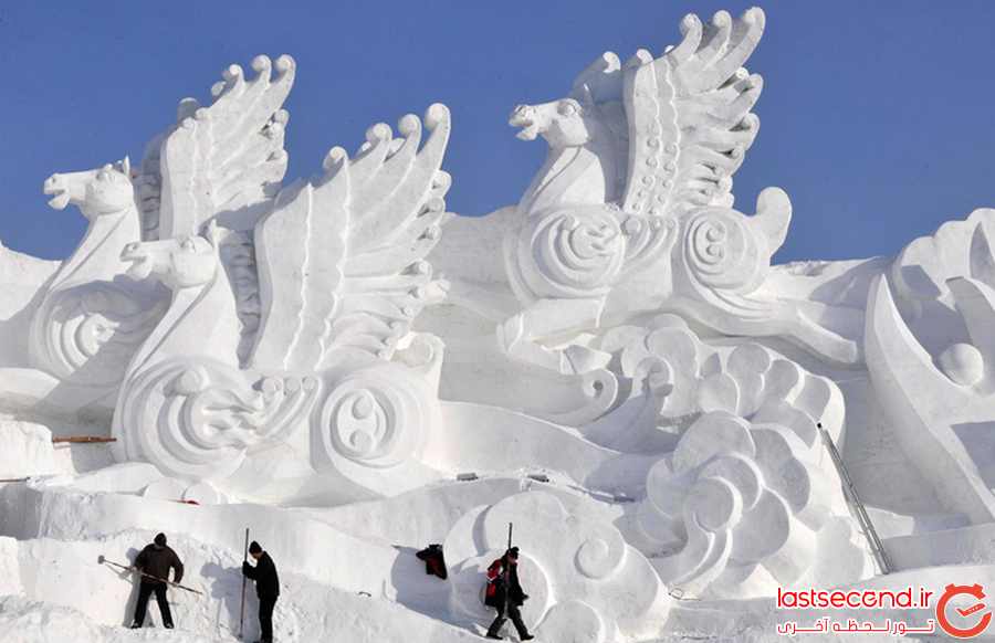  جشنواره ساختمان های برفی در چین   