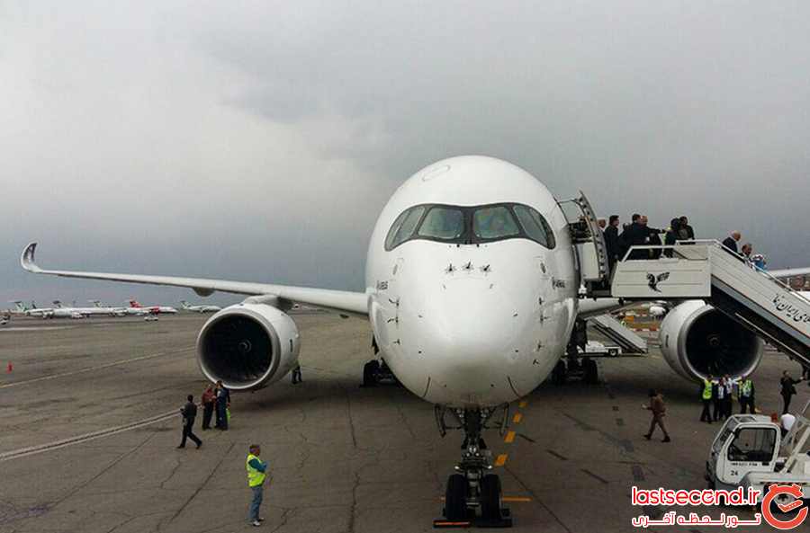 فرود اولین ایرباس 350 در مهرآباد  