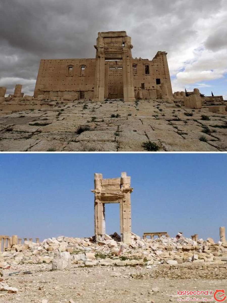   تصاویری از پالمیرا، قبل و بعد از هجوم داعش  