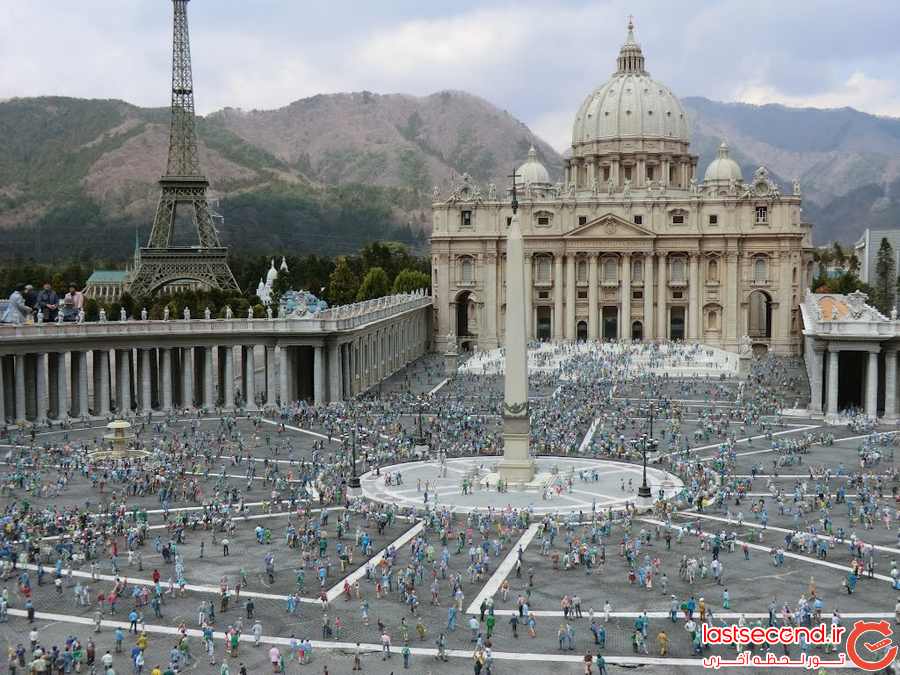 پارکی در ژاپن که تمام جاذبه‌های توریستی دنیا را در خودش دارد 