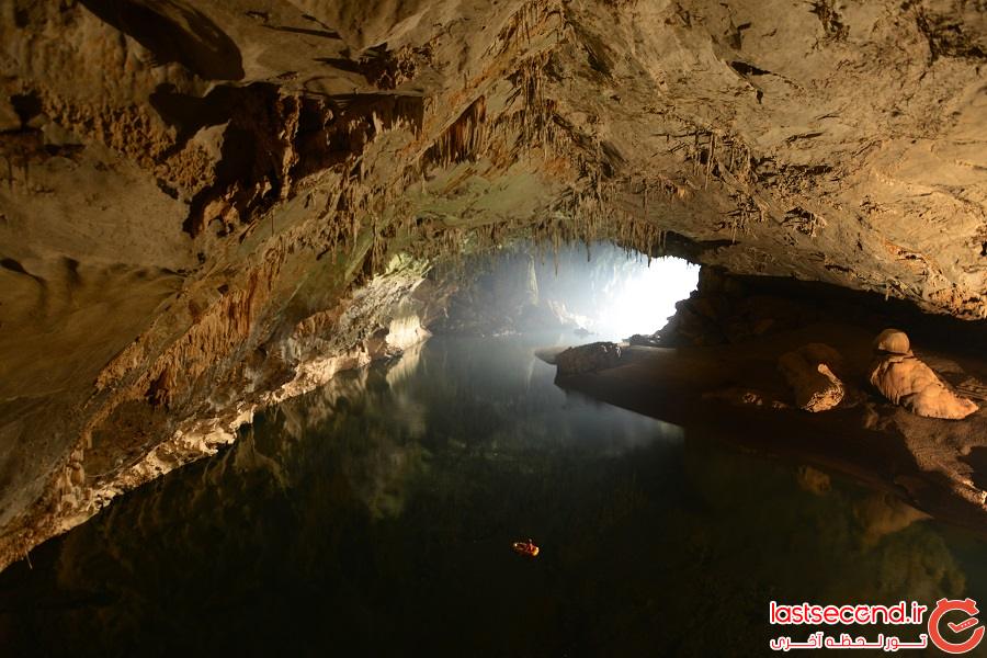 تصاویر دیدنی از غارهای رودخانه بنگ فای