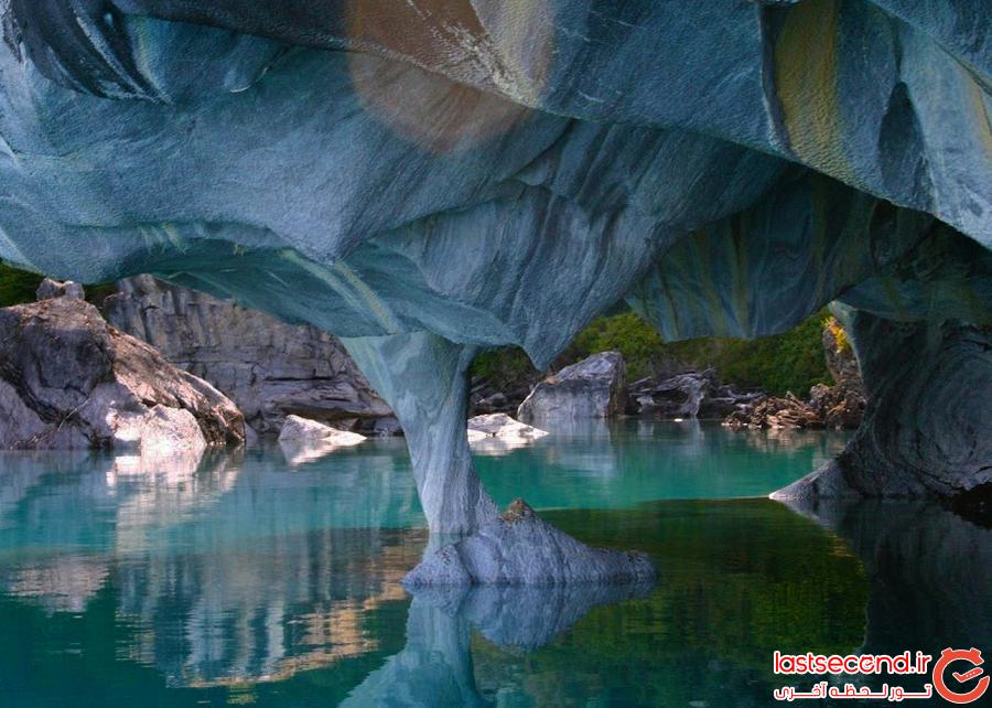 غار زیبای مرمر در شیلی 