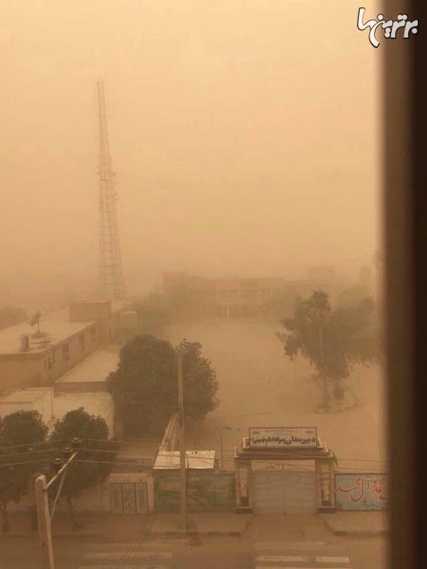 گزارش تصویری از هوایی که مردم خوزستان تنفس می کنند