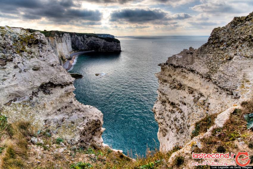 صخره های دریایی ، اترتات Etretat ، فرانسه   