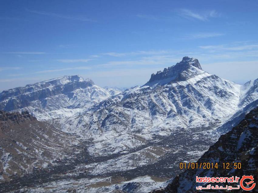   طزرجان، کوهستانی برفی در دل کویر  