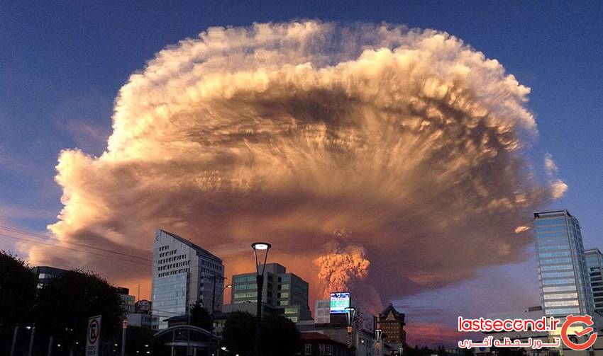   تصاویری از فوران ناگهانی آتشفشان کالبوکو در شیلی  