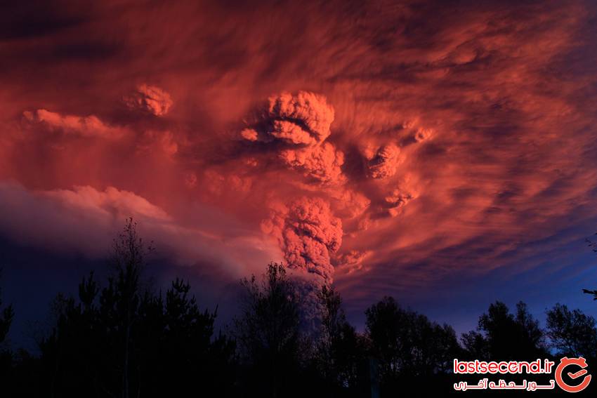   تصاویری از فوران ناگهانی آتشفشان کالبوکو در شیلی  