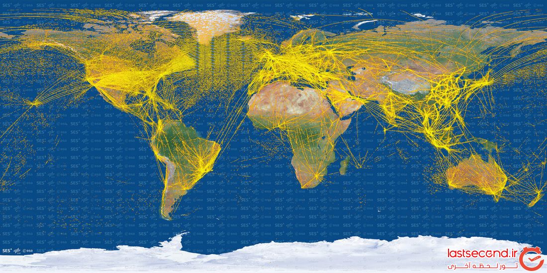   روزانه 15 هزار  هواپیما در جهان به پرواز در می آید+ تصویر  