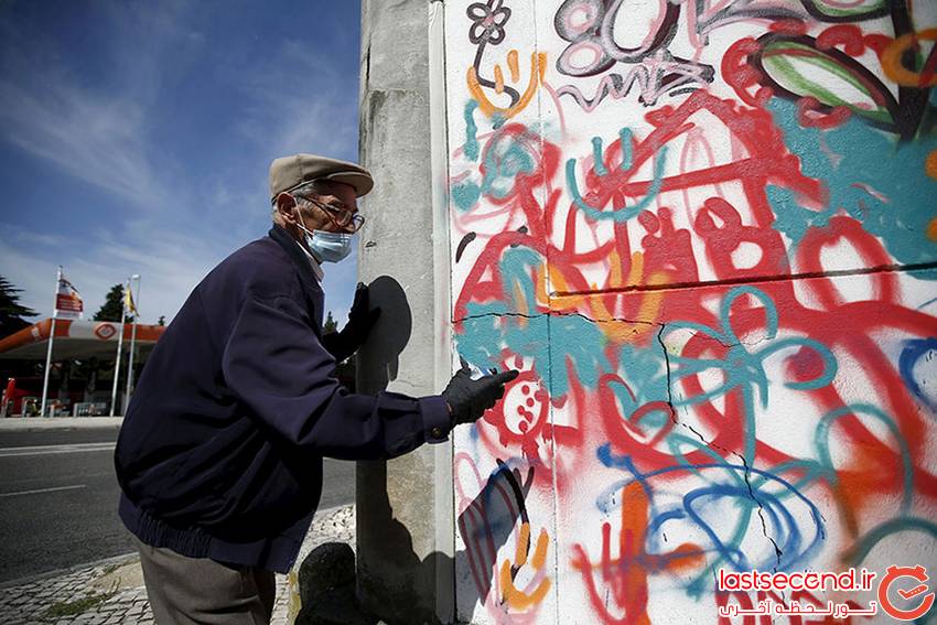  سالمندان لیسبون، دیوار های شهرشان را نقاشی کردند   