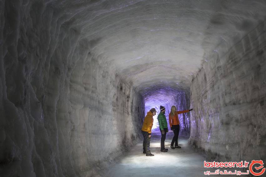  تصاویری زیبا از بزرگترین تونل یخی دست ساز در ایسلند   