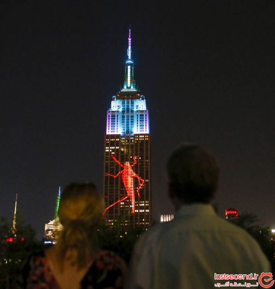  نورپردازی ساختمان امپایر استیت نیویورک به یاد سیسیل و حیوانات رو به انقراض  