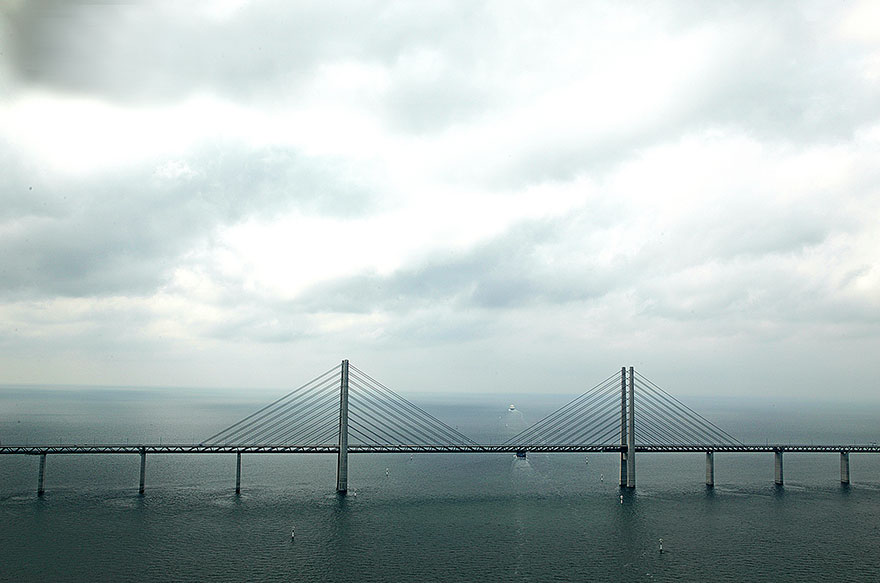  پلی شگفت انگیز که دانمارک و سوئد را بهم متصل می کند    